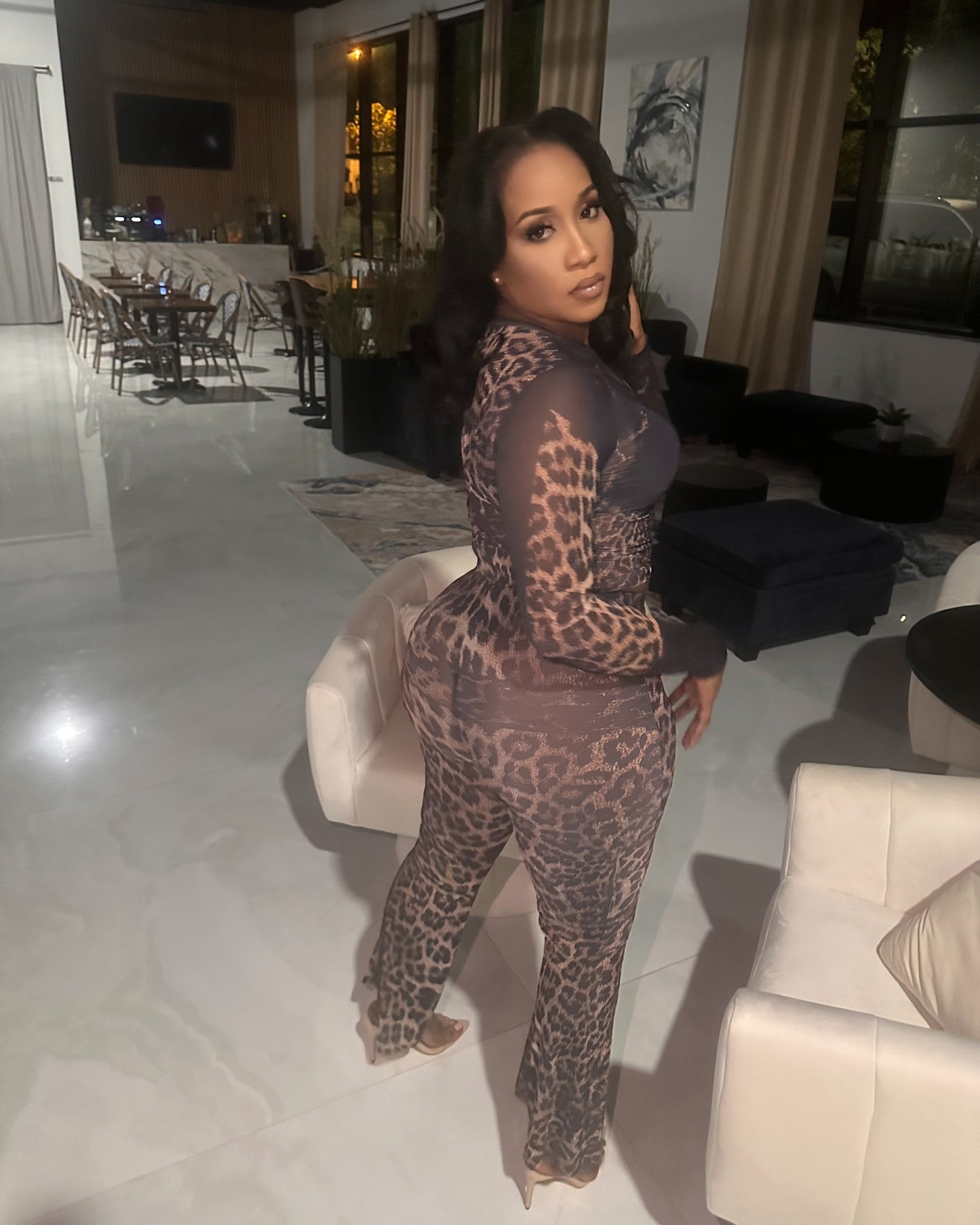 No Cheetah Pants Set